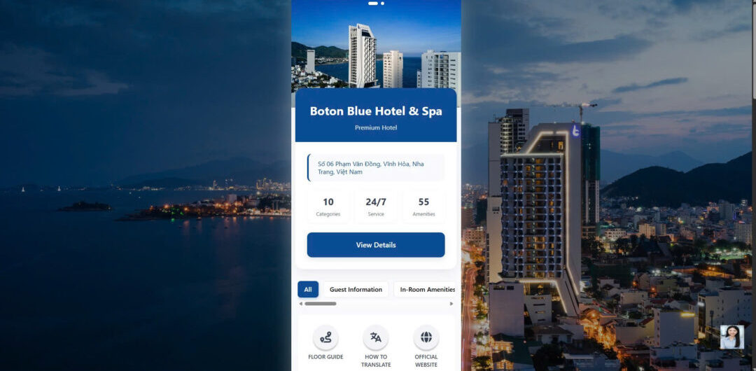 Khách trải nghiệm Travel Link trên điện thoại